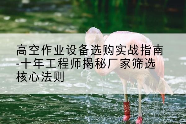 易县剪叉式升降机厂家-高空作业设备选购实战指南-十年工程师揭秘厂家筛选核心法则